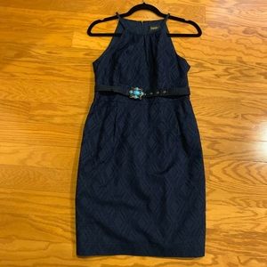 Laundry by Shelli Segal navy blue cocktail dress